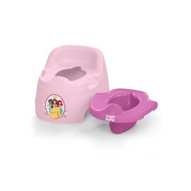 Pot D'apprentissage Disney Princess Bright Starts Full Comfort - Siège 2-En-1 Rose, Bol Amovible Et Anti-Projections