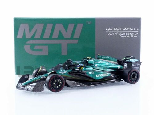 Mini Gt 1/64 - Aston Martin Amr24 - Bahrain Gp 2024 (F. Alonso) Mgt00999-L-Mini Gt