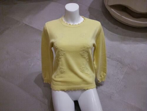 Pull Jaune Coton Taille Unique Alain Manoukian