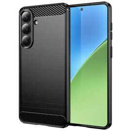 Coque pour Samsung Galaxy S26 Plus 5G (S26+) - housse etui silicone gel carbone + film ecran - NOIR