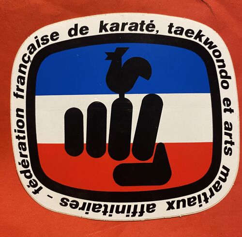 Autocollant Fédération Française De Karaté, Taekwondo, Et Arts Martiaux Affinitaires