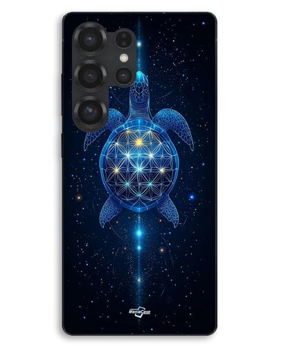 Coque Pour Samsung Galaxy S25 Ultra Tortue cosmique sacrée fleur de vie Maniacase