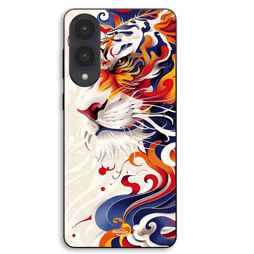 Coque Pour Samsung Galaxy S25 Edge tigre texture abstraite Maniacase