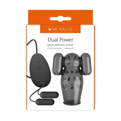Me You Us Dual Power Masturbation Sleeve Une Sleeve Vibrante Simple, Efficace Et Tres Agreable : Matiere Douce, Interieur A Reliefs ¿Nubbly¿ Pour Plus De Sensations
