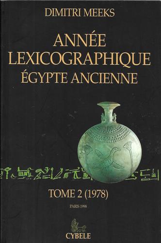 Annee Lexicographique Egypte Ancienne Tome 2