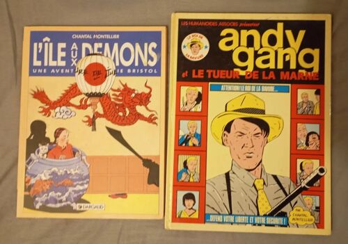 Lot 2 Bd En Eo De Chantal Montellier L' Ile Aux Démons / Andy Gang Et Le Tueur De La Marne
