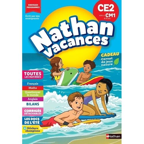 Nathan Vacances Du Ce2 Vers Le Cm1 8/9 Ans
