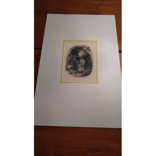Gravure Xixe. Gravureanglaise Sur Acier "Le Reve", Publiée À Londres Par Fisher & Co, Vers 1840. Gravée Par Miller.