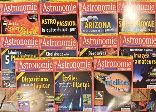 Astronomie Magazine Année 2002 Complète.