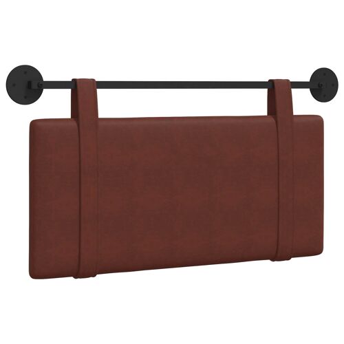 vidaXL Tête de lit suspendue Brun Brillant 100 x 55 x 5 cm PU antique