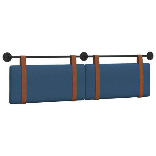 vidaXL Tête de lit suspendue Uni Bleu 160 x 40 cm Bois d'ingénierie