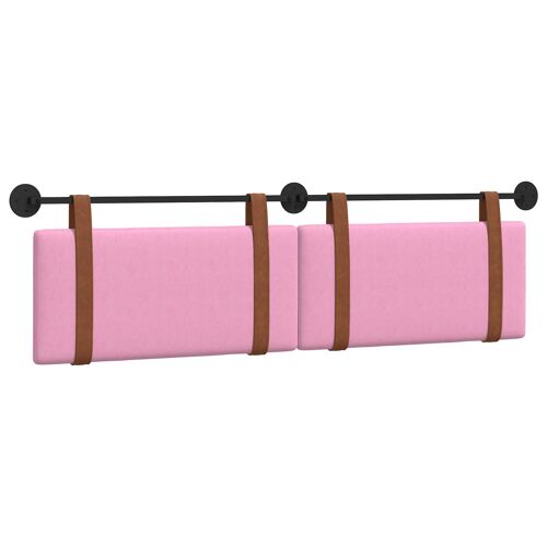 vidaXL Tête de lit suspendue Uni Rose 160 x 40 cm Bois d'ingénierie