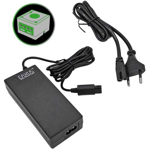 Eaxus® Alimentation électrique convient à la Nintendo GameCube NGC ? - Câble d'alimentation de 2,40 mètres / Adaptateur secteur