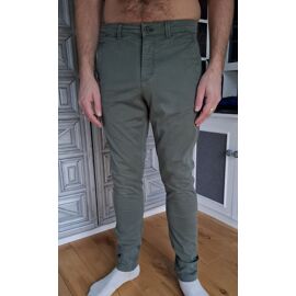 Pantalon Homme Zara Gris Clair - Taille 31, Occasion En Très Bon état
