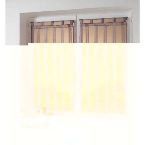 Paire De Voilage Rayures Bandas Jacquard