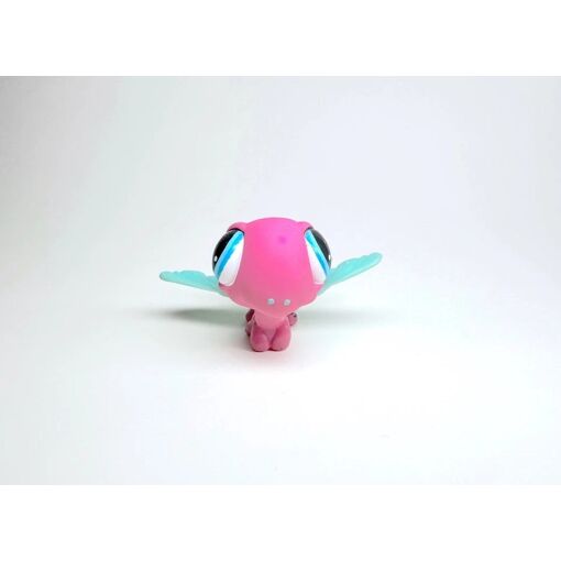 Figurine Little Petshop - Pic Vert Couleur Rose Pailleté - Hasbro - Occasion