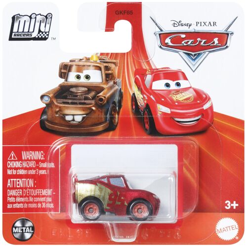 Disney Pixar Cars CARS MINI RACERS METALLIC RUST-EZE RACING CENTER LIGHTNING MCQUEEN