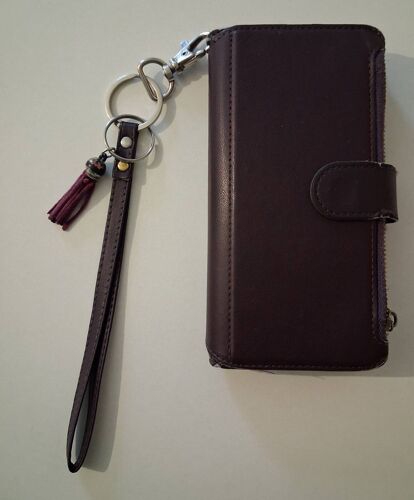 Coque portefeuille violette pour Samsung A54