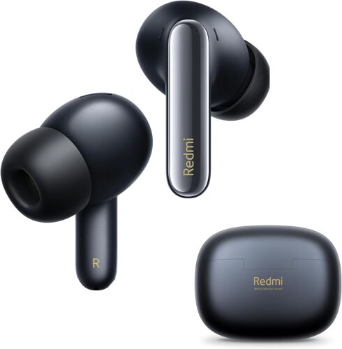 MEVRONISSHOP-Redmi Buds 6 Pro ¿ Écouteurs Bluetooth Intra-Auriculaires, ANC 55dB, Audio dimensionnel, Hi-Res/LDAC, 9.5h+36h autonomie, IP54, Triple Haut-Parleur, Noir