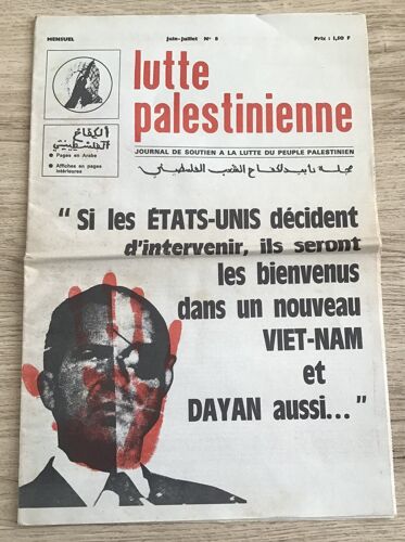 Palestine Lot De 3 Documents : Lutte Palestinienne N° 8, Fedai N° 6, Palestine Vaincra !