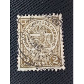 Timbre Luxembourg Y T 90 Armoiries De L'État 1907 (060210 )