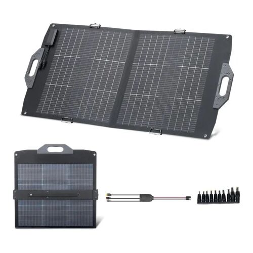 Panneau Solaire Portable 100 W-Duoku-Pliable Monocristallin Bifacial-Efficacité de 24 %-avec Sortie MC4