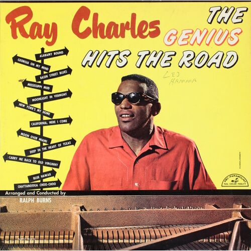 Ray Charles, The Genius Hits The Road, Disque Vinyle Lp 30cm, Abc-Paramount Abc 335