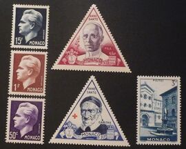 Monaco Neuf N° 344 Et + Lot De 6 Timbres De 1950-51