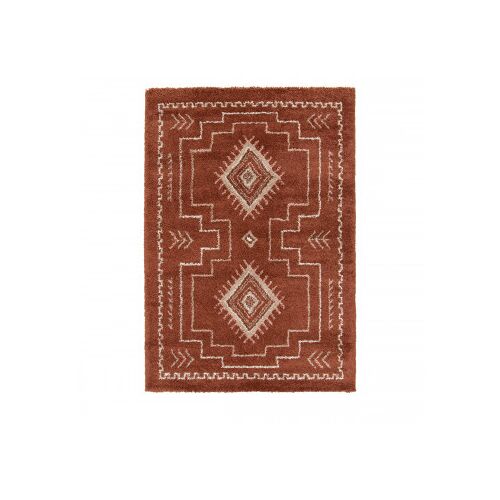 Drawer Olie I Intérieure Tapis Rectangle Couleur Rouille