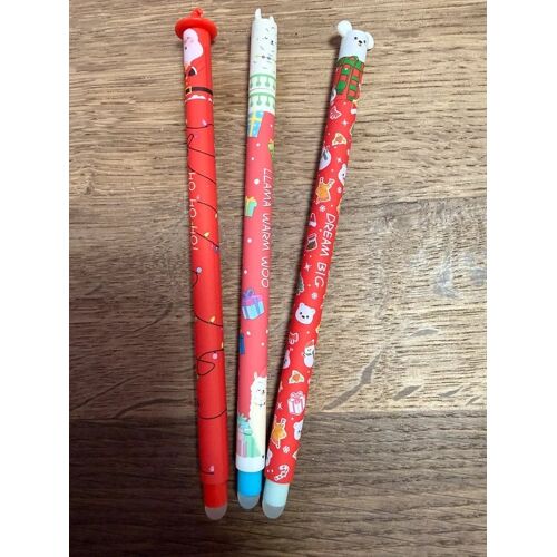 Lot De 3 Stylos Effaçables – Thème Noë