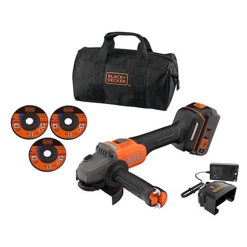Black & Decker BCG6L8F1S-QW meuleuse d'angle 11,5 cm 7600 tr/min