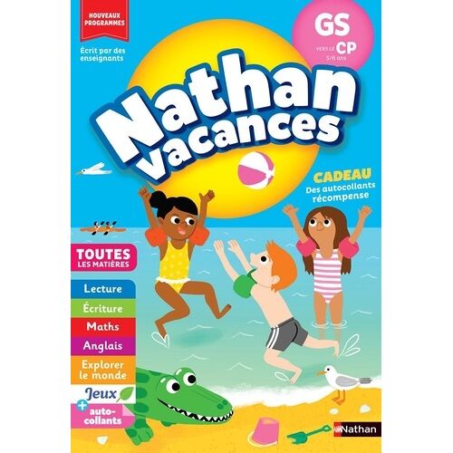 Nathan Vacances Gs Vers Le Cp 5/6 Ans