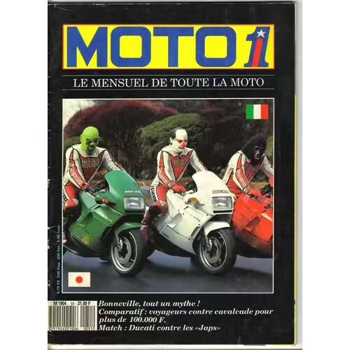 Moto 1 51 De 1987 ,Ducati 750 Paso,Suzuki 1400 Cavalcade,Kawasaki 1300 Voyager,Triumph Bonneville