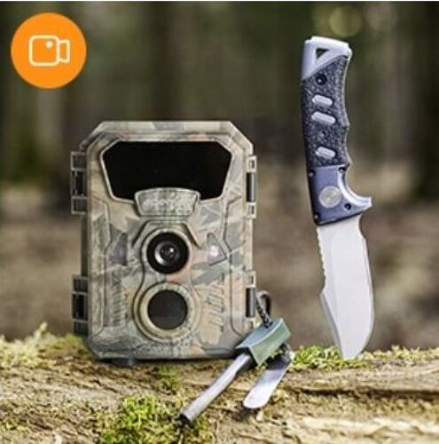 Caméra de chasse Apeman Mini 16 MP 1080p étanche IP66 avec carte SD 16 Go, vision nocturne 850 nm à lumière visible, pour l¿observation de la faune.