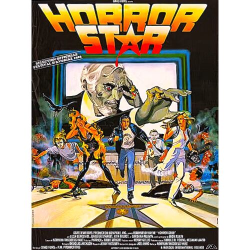 Horror Star - Affiche Originale Cinéma Pliée - Format 40 X 54 - De Norman Thaddeus Vane - 1983 - Luca Bercovici - Jennifer Starret -Nita Talbot