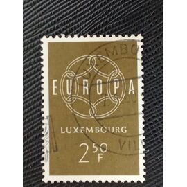 Timbre Luxembourg Y T 567 Chaîne Fermée Avec Le Mot « Europa » 1959 (060210 )
