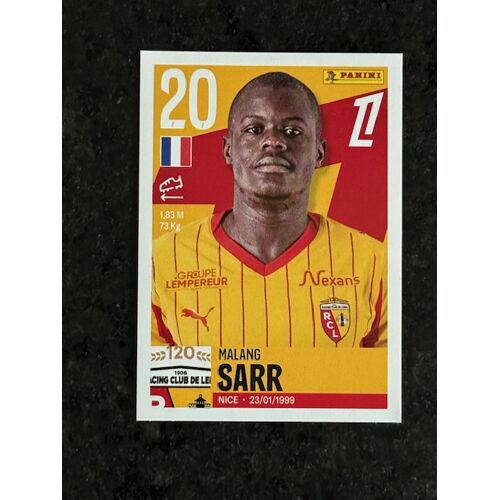 Vignette Panini Foot France 2025 2026 N°140 : Malang Sarr