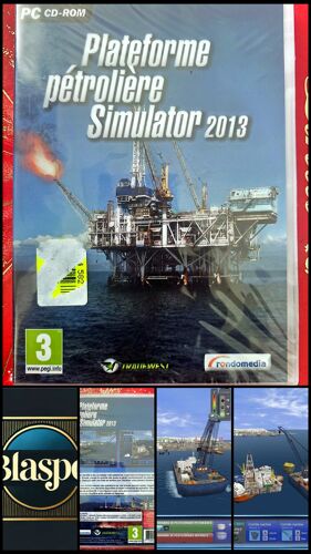 Plateforme Pétrolière Simulator 2013 PC CD-ROM Jeu en Français Simulation Gestion Trade West PEGI 3