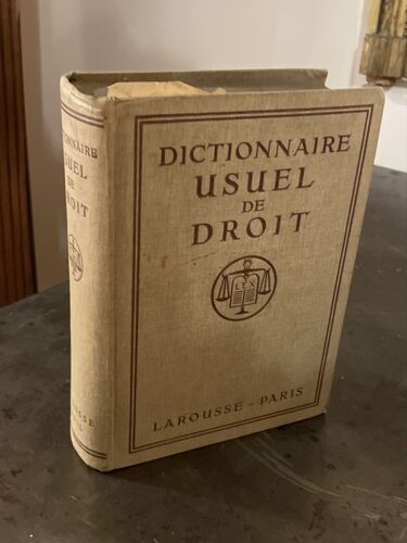 Dictionnaire Usuel De Droit 