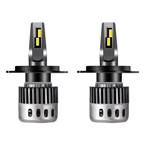 Paire De Phares De Voiture Led H1 / H4 / H7 / H11 / 9005 6500k Super Lumineux Ampoules De Phare De Voiture Led De 100w Étanches Ip68 13800lm ( H4 Variant )