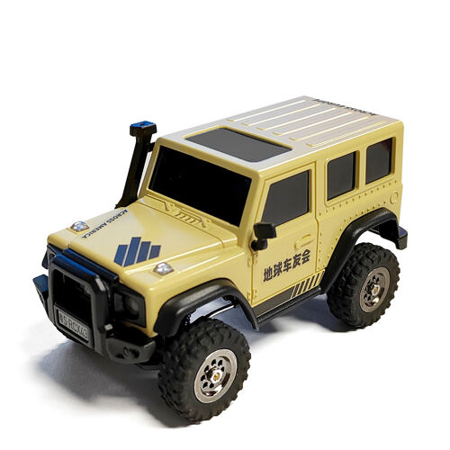 Ldarc X43 1/43 2,4g 4wd Rc Voiture Rock Crawler Mini Escalade Led Lumière Véhicules Tout-Terrain Modèles Jouets De Course À Télécommande ( Desert Yellow Bnr Version Variant )-Générique