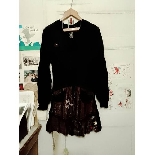 Robe Noire Motifs Colorés 38 M Desigual.