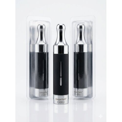 Clearomiseur KANGERTECH EVOD 2 - 1.5 ohm - Noir - 1 boite de  3 pièces