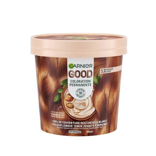 Garnier Good Coloration 5.32 Châtain Doré Cannelle - Coloration Crème Sans Ammoniaque 217g 