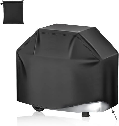 LORANKA-Housse de Protection Barbecue, 80 x 66 x 100 cm Bache Barbecue Exterieur, Polyester Noir Housse Protection Plancha Extérieur, pour L'extérieur, L'intérieur, Balcons et Terrasses