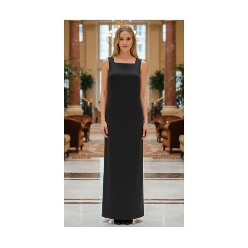 Comptoir Des Cotonniers Robe Longue Élégante Gris Foncé/Anthracite (Taille 42)