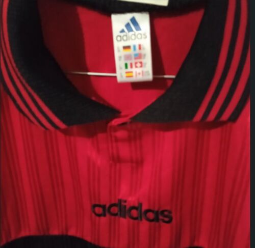 Maillot De Sport - " Adidas " - Rouge Et Noir - Manches Longues - Taille X L