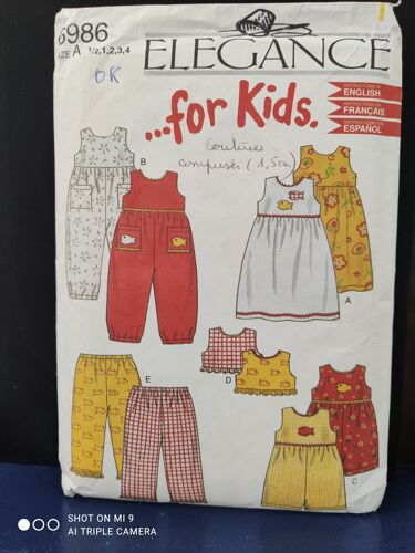 Patron Couture Elegance For Kids 6986