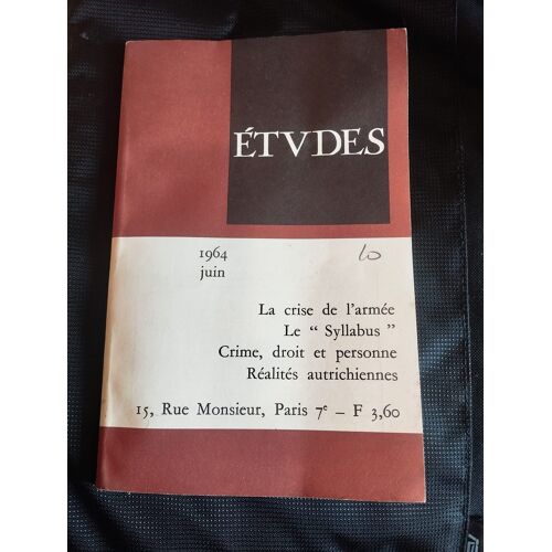 Etudes Juin 1964