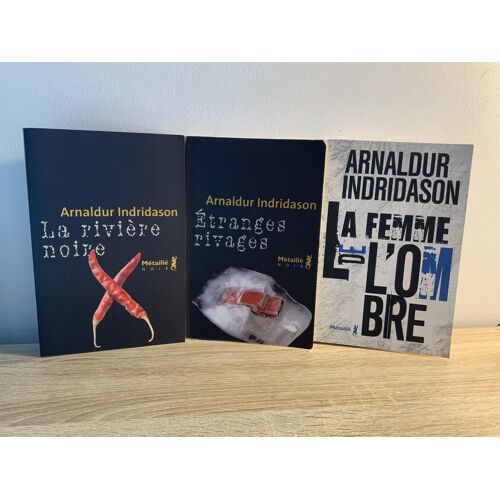 Lot 3 Polars Islandais Arnaldur Indridason : La Rivière Noire + Étranges Rivages + La Femme De L'Ombre - Éditions Métailié (Collection Noir / Suite)